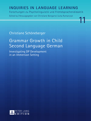 cover image of Grammar Growth in Child Second Language German